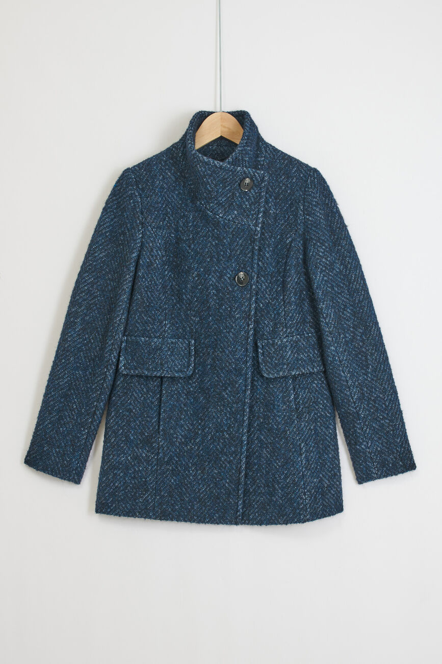 manteau ali bleu marine femme