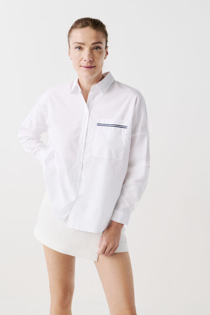 Chemise claudine2 blanc femme