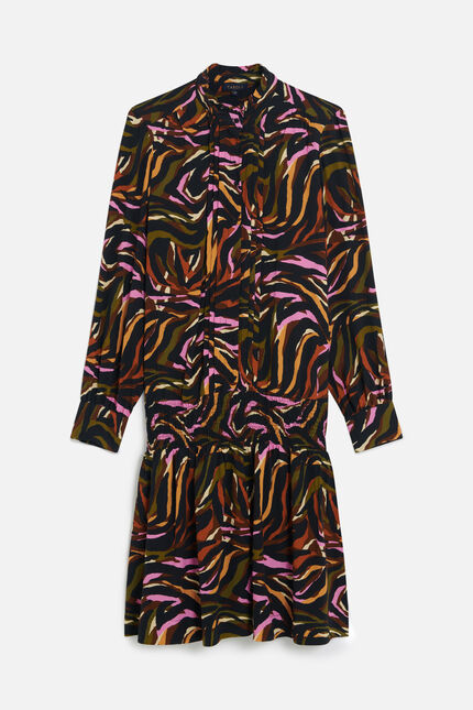 Sybil1 dress cognac brown woman