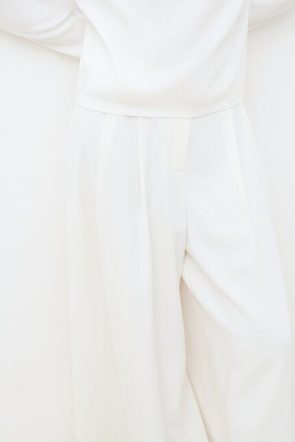 Pantalon Pinceau ecru femme