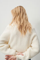 Mlamar Made in Italy vest ecru woman