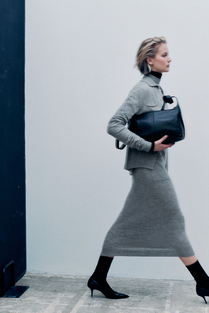 Mpatty sweater made in Italy grey woman