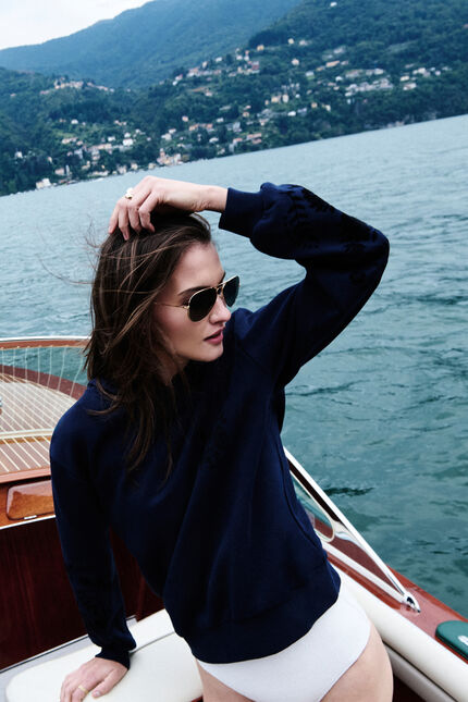 Sweatshirt Thoen bleu marine femme