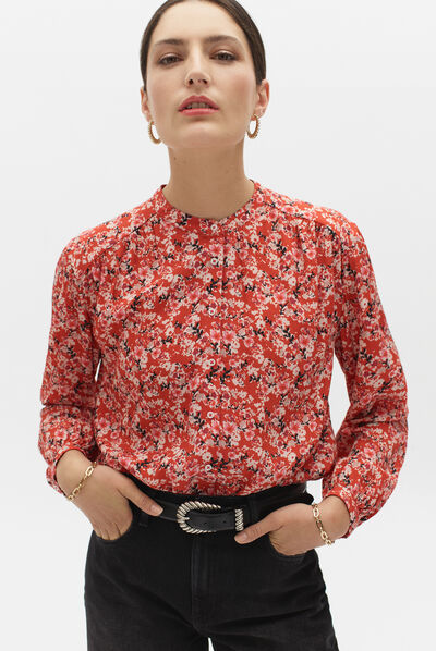 chemisier molly rouge femme