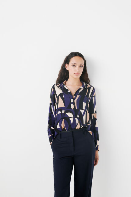 Blouse lovely2 bleu marine femme
