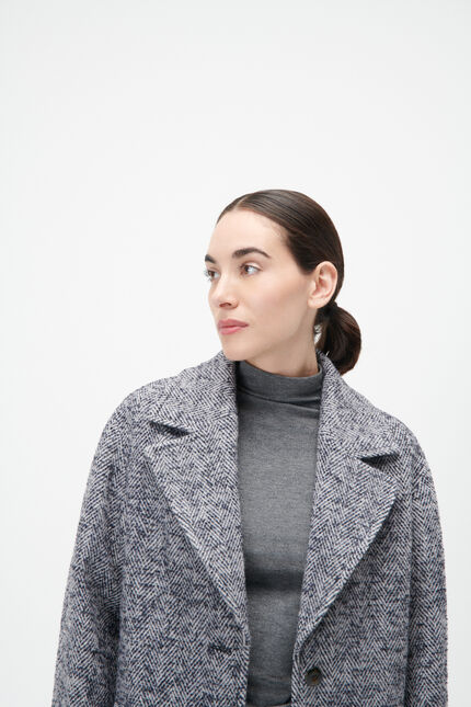Manteau gusto bleu marine femme