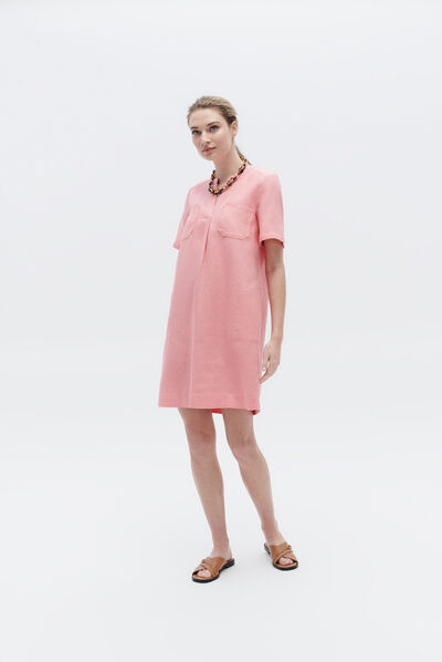 robe beatrice rose corail femme