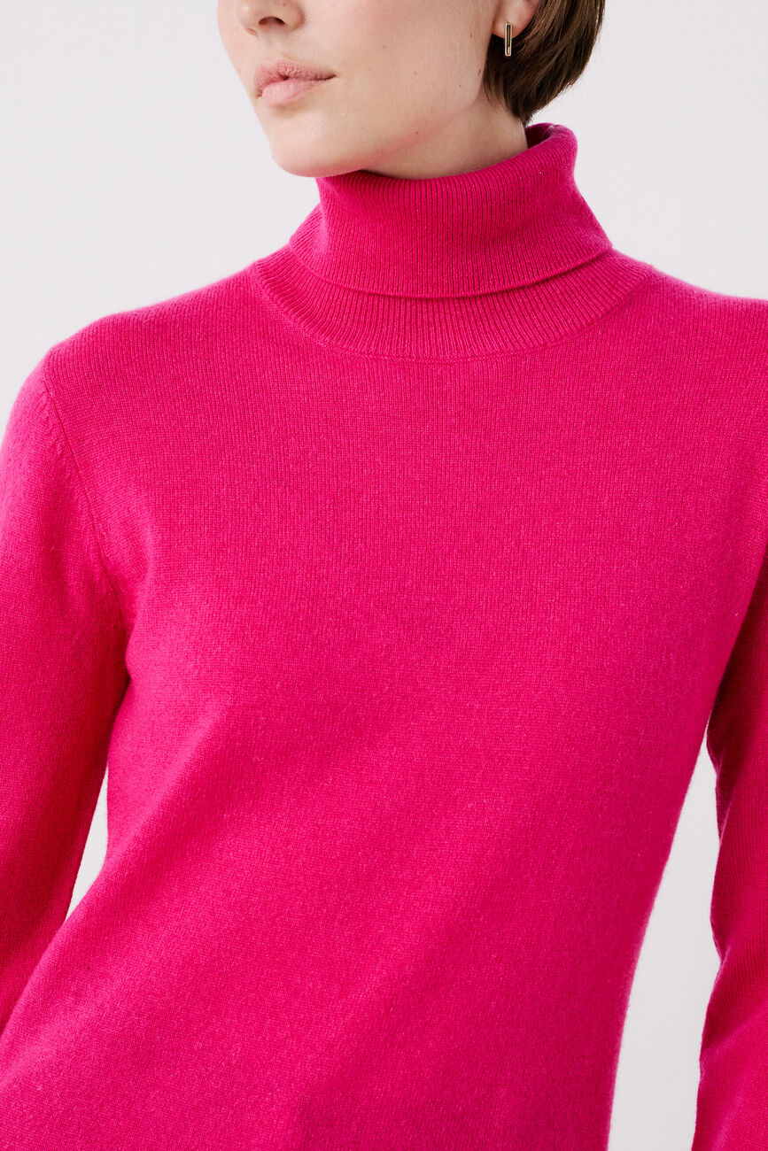 pull dylan b 100% cachemire rose femme