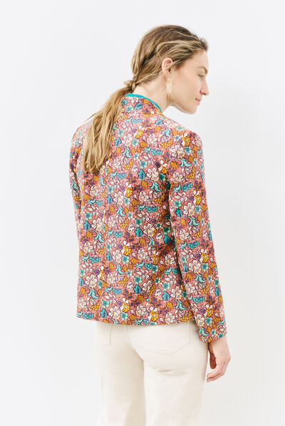 blazer lizzie marron fonce femme
