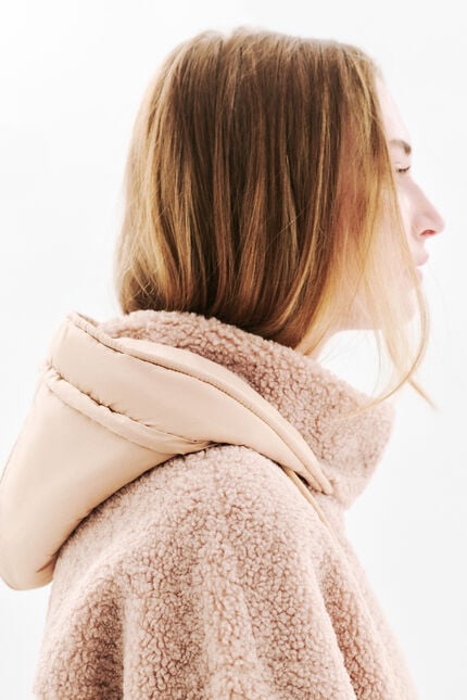 Gemini puffer jacket sand woman