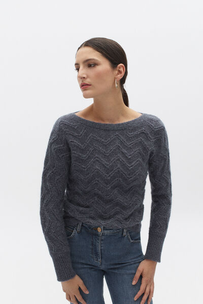 pull antonina denim double stone femme