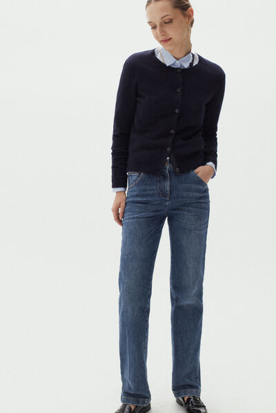 pantalon roy denim stone femme