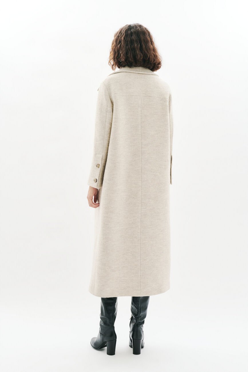 Gabanone2 coat 100% wool ecru woman