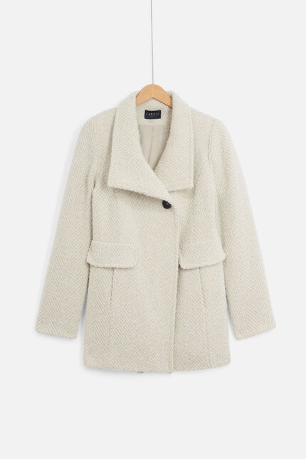 manteau ali ivoire femme
