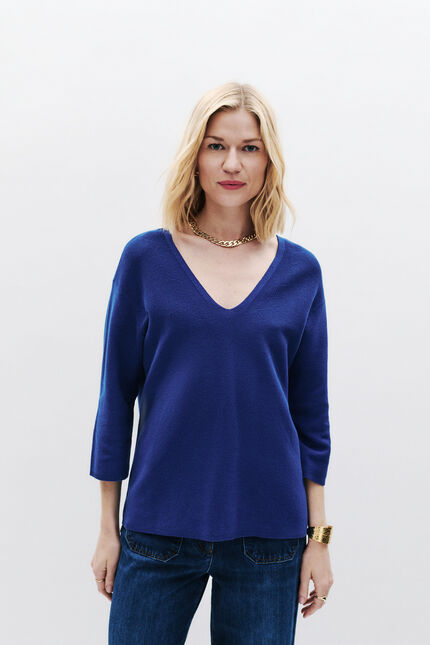 maglione mbobby elektroblau donna