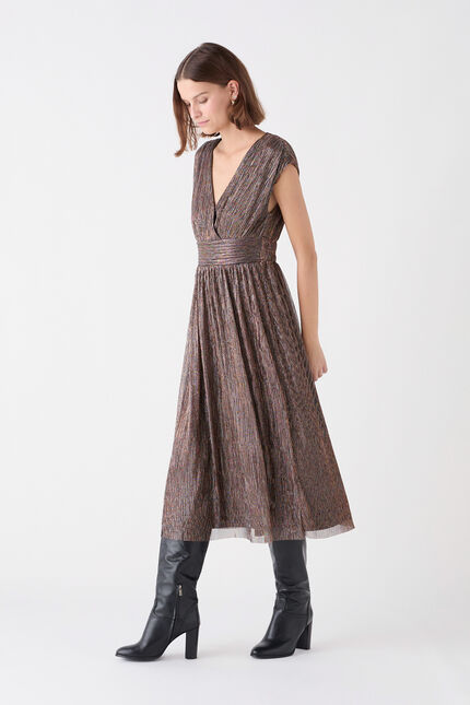 Robe rguesta couleur cuivre femme