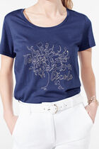 Nessa t-shirt navy blue woman