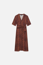 Relisa dress cognac brown woman