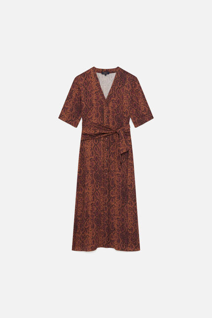 Abito Relisa marrone cognac donna