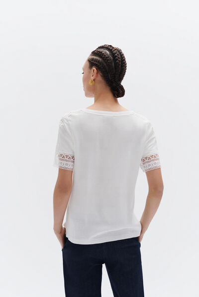 tshirt julia ivoire femme