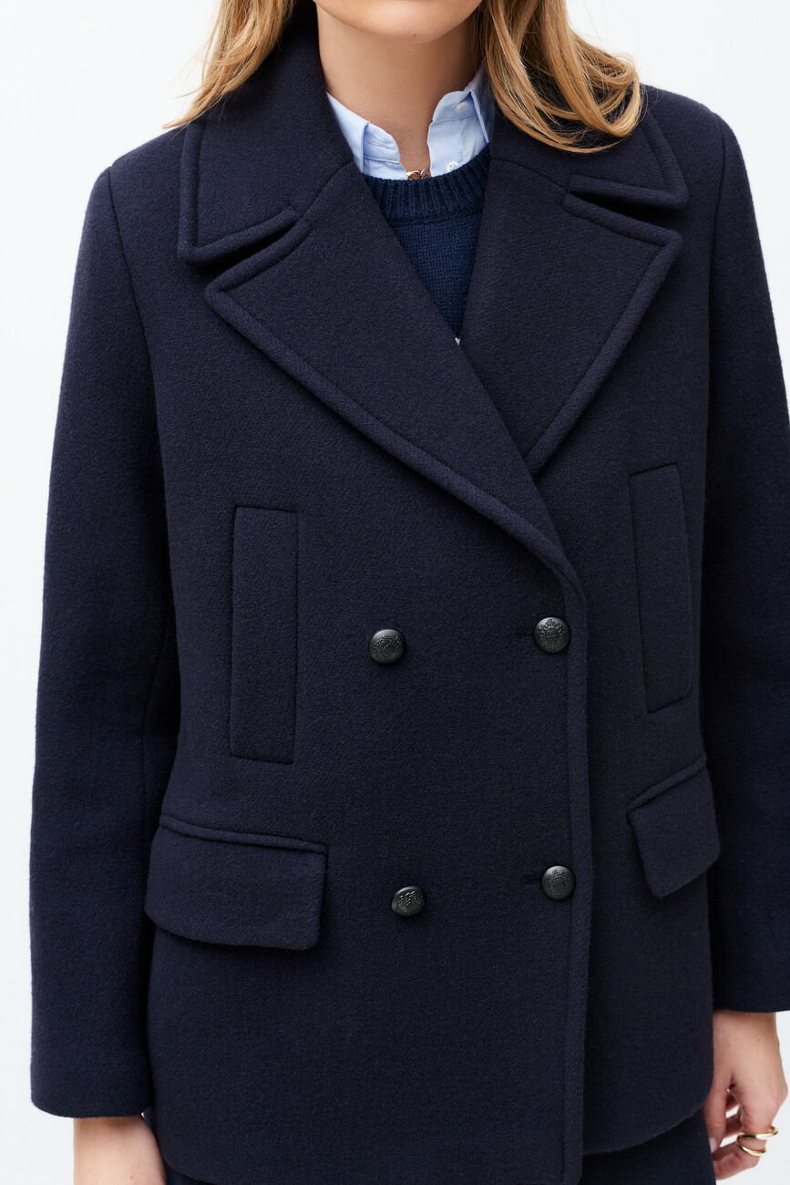 Manteau Gabane bleu marine femme