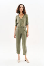 Pvicky trousers khaki green woman