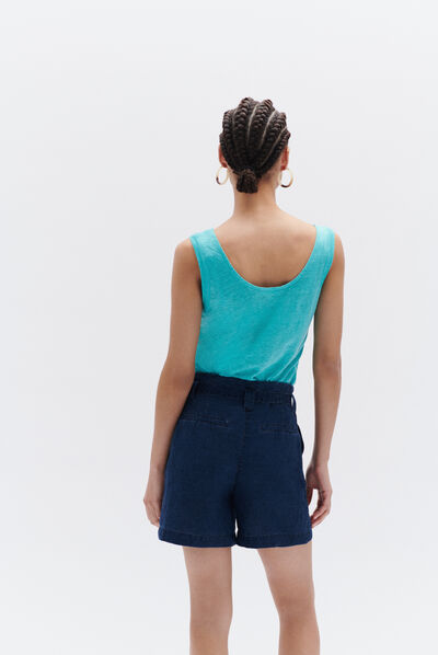 short stephen denim baby bleu femme