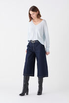 Mthelmina 100% cashmere sweater sky blue woman