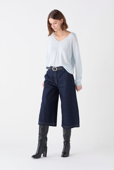 pull mthelmina 100 cachemire bleu ciel femme Pull Mthelmina 100% cachemire bleu ciel femme