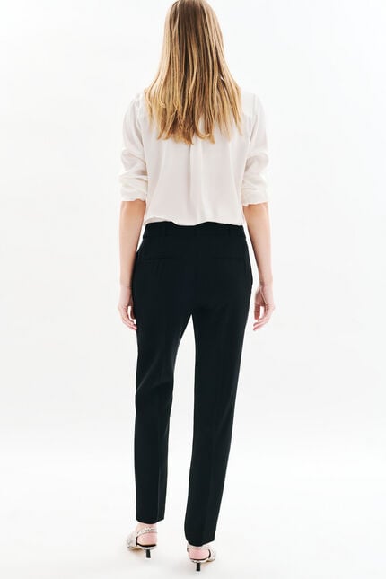 Pantalon pgautier noir femme