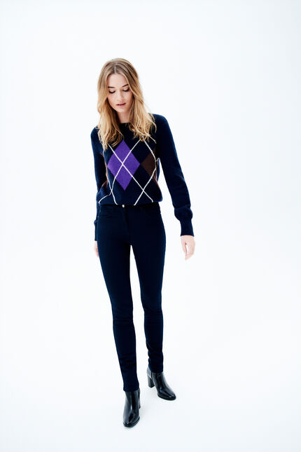 pantalon joss b bleu marine femme