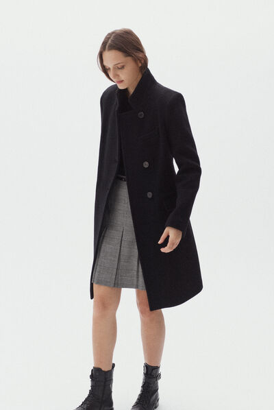 manteau jacques noir femme