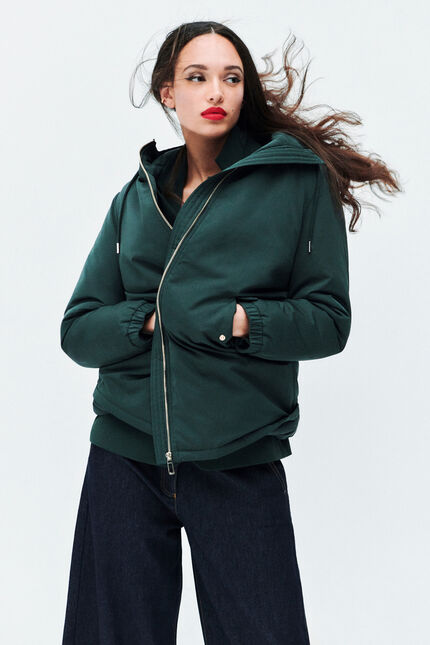 parka grenouille vert foncé vrouw