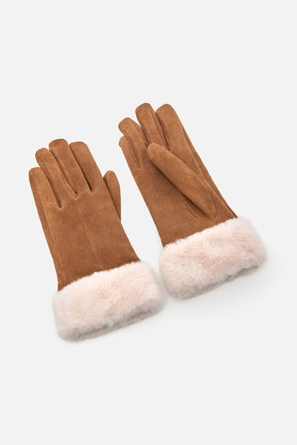 Noe handschoenen van natuurlijk leer camel vrouw