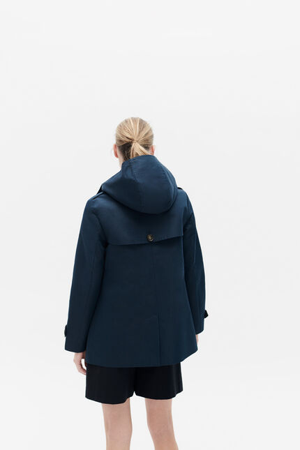 Trenchcoat Berlin B marineblauw vrouw