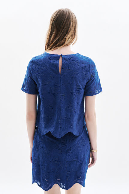 Blouse Calvie bleu roi femme