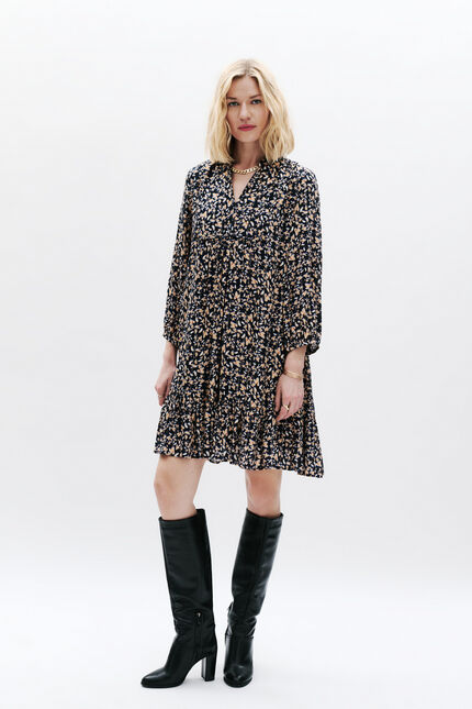 Robe Galilee bleu marine femme