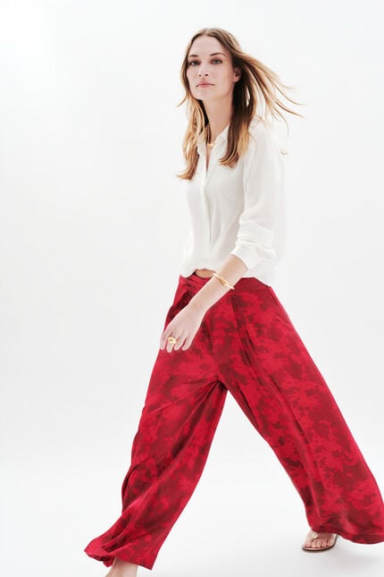 Pantalon Patrice2 rose framboise femme