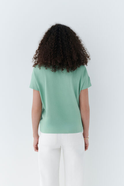 T-shirt tadeli vert clair femme