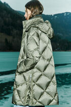 Gavone puffer coat light green woman