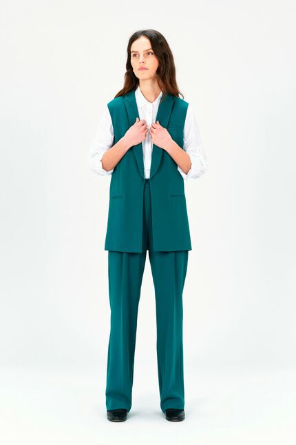 Veste vopale vert emeraude femme