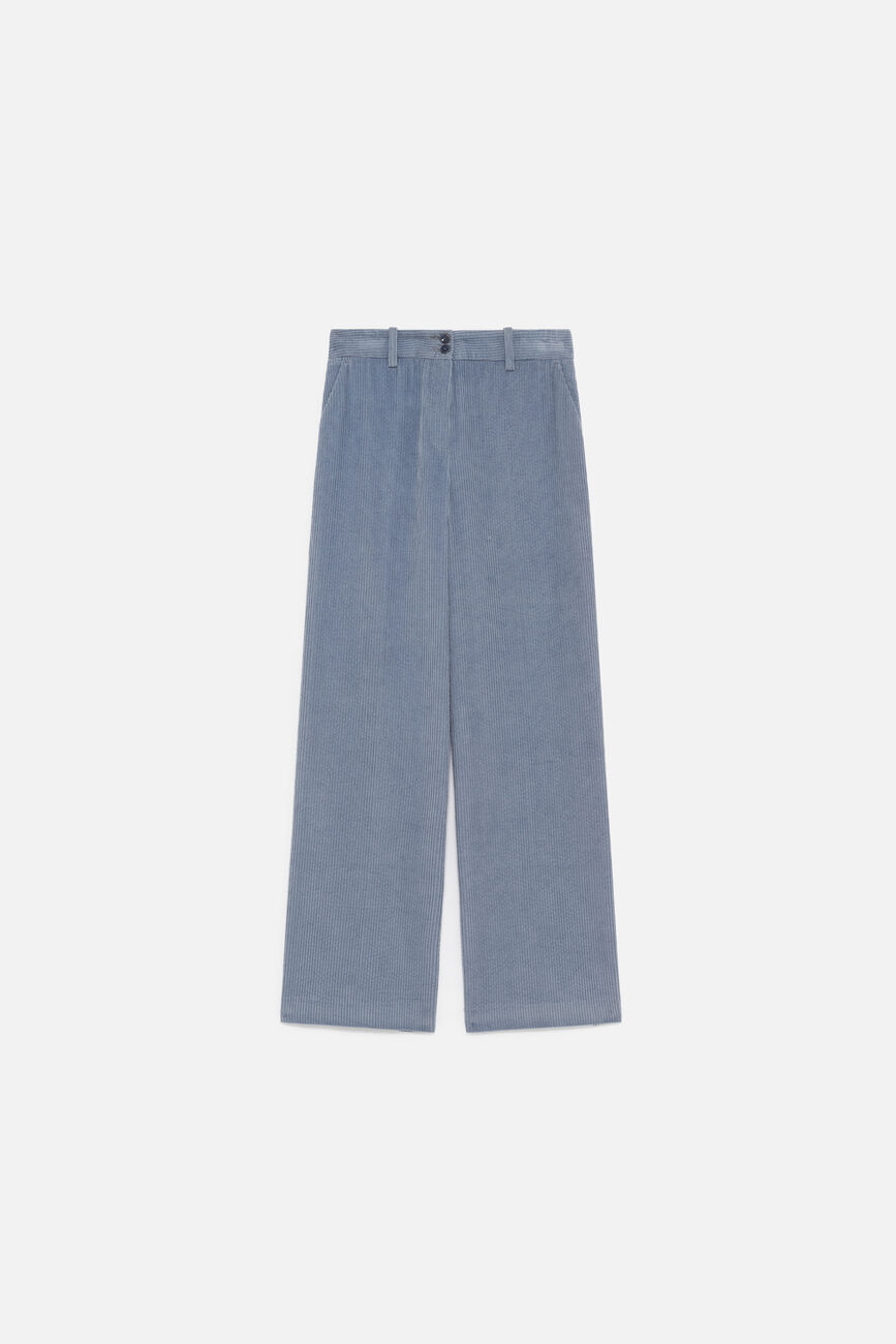 Peluche trousers sky blue woman