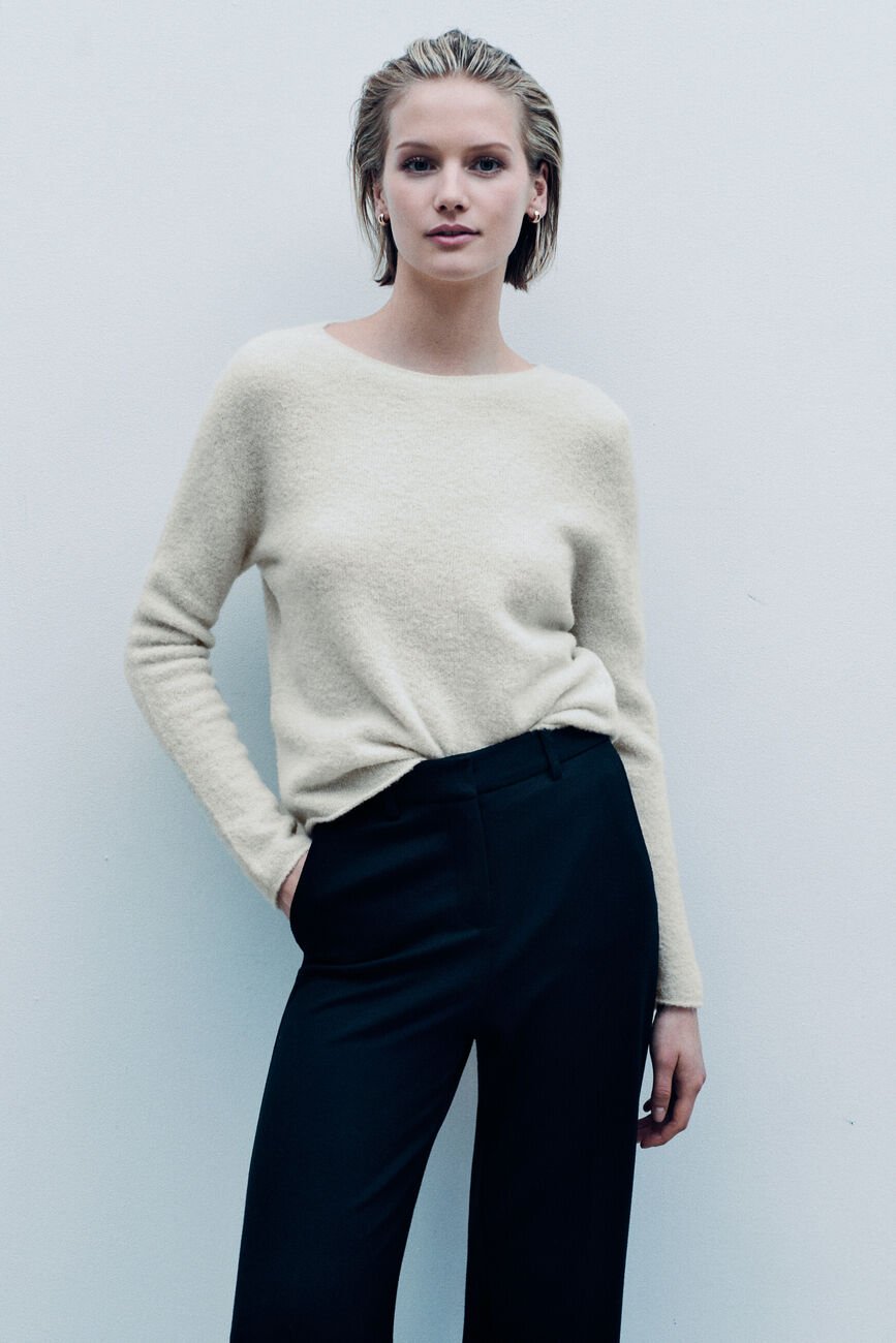 Pull Beverly made in Italy ivoire femme