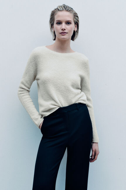 Pull Beverly made in Italy ivoire femme