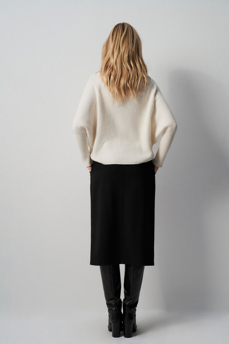 Pull mwarren Made in Italy ivoire femme