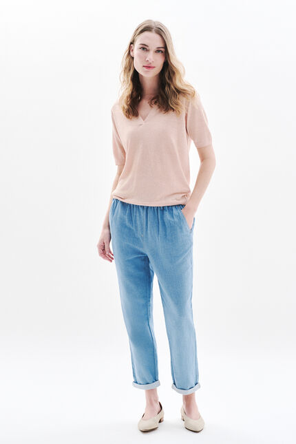Pantalón pnoori denim azul bebé mujer