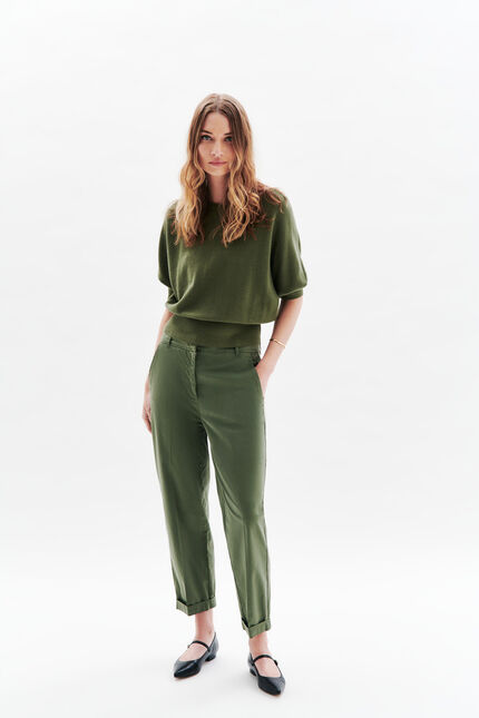 Oversized trui Joan khakigroen vrouw