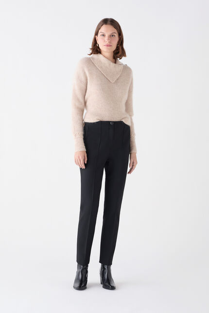 Pantalon pianiste noir femme