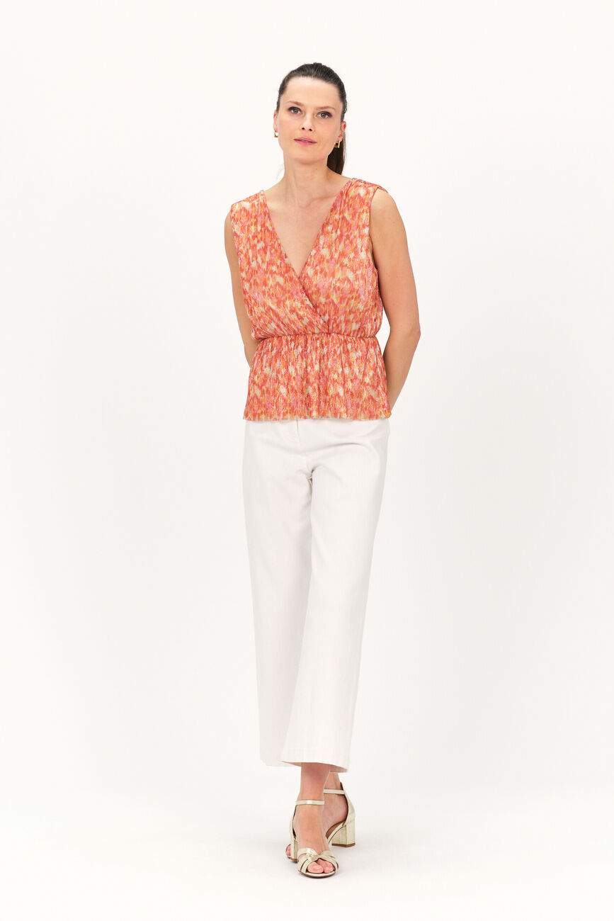 T-shirt tastrid orange femme