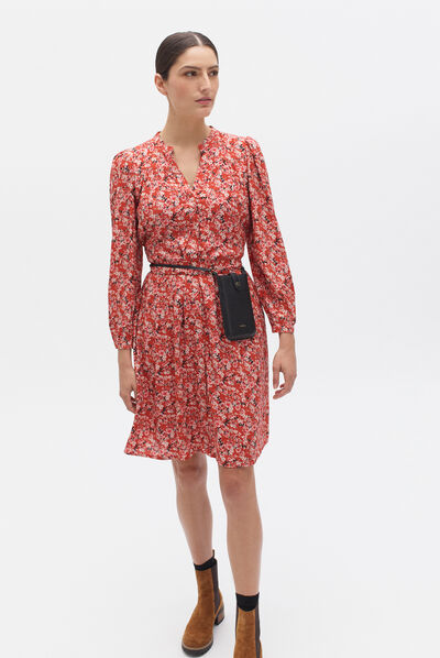 abito camille rosso donna